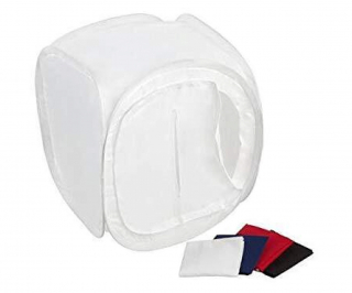 Godox Gabbia Di Luce 80x80x80 cm Diffusion Box + 4 Fondali (Rosso/Bianco/Nero/Blu)