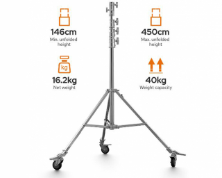 Godox SA5045 Stativo Heavy Duty SteelL Roller Stand