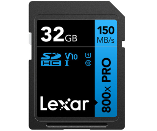 LEXAR 32GB Professional 800X SDXC UHS-I