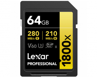 LEXAR 64GB Lexar Professional 1800x SDX UHS-II