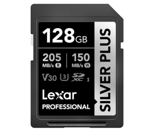 Lexar 128GB Pro Silver Plus SDXC V30 U3
