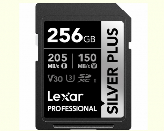 Lexar 256GB Pro Silver Plus SDXC V30 U3