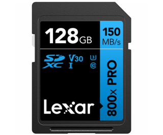 LEXAR 128GB Professional 800X SDXC UHS-I