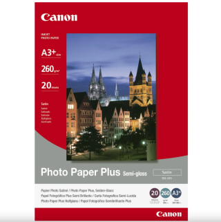 Canon - Carta A3+ SG-201 Photo Paper Plus Semi-gloss 260 gr 20f