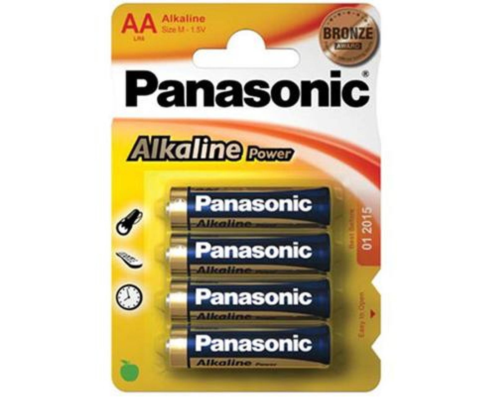 Panasonic stilo power AA alkaline 4pz. BRONZE