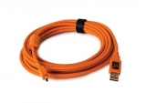Tether Tools - TetherPro USB 2.0 Male to Mini-B 5 pin, 15', Hi-Visibility Orange