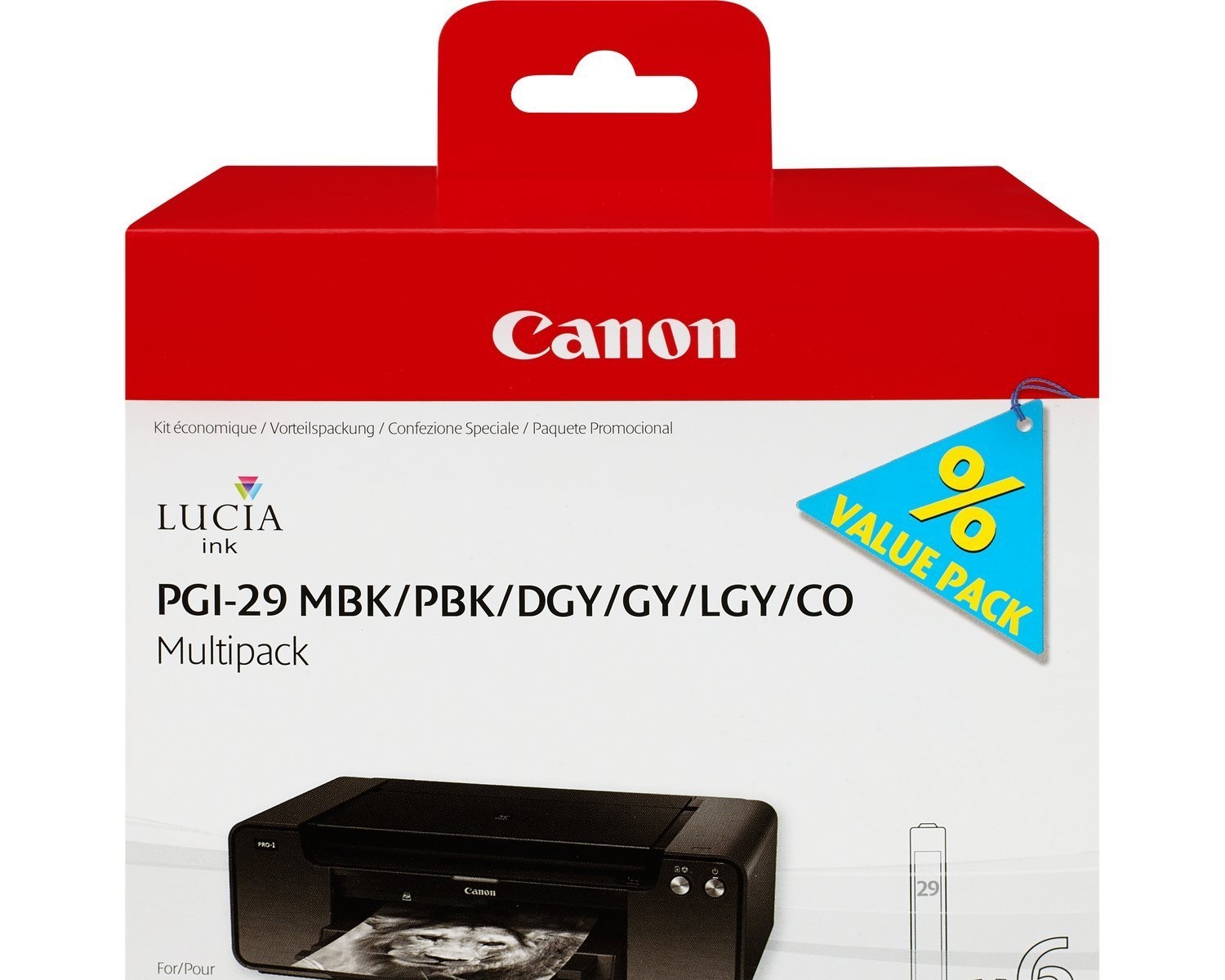 CANON - MULTIPACK 29 MBK/PBK/DGY/GY/LGY/CO