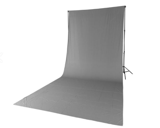 Quadralite - Grey Solid Muslin Backdrop 2,85x6m