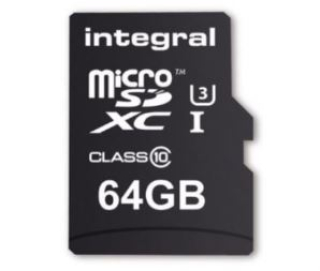 Integral MicroSDXC U3 64GB - Noleggio