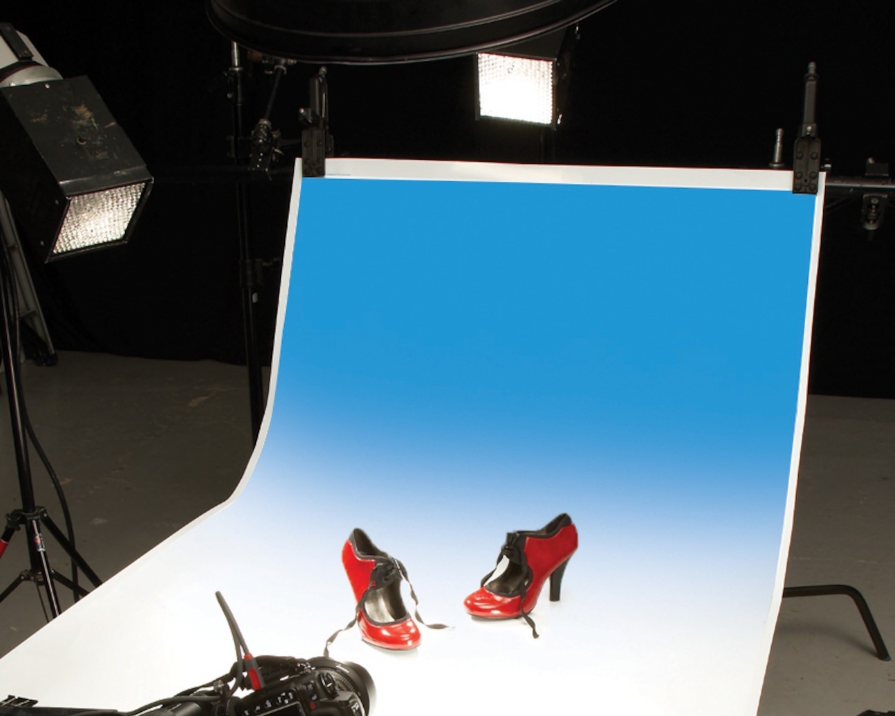 Colorama Colorgrad PVC Background 110 x 170cm White / Sky