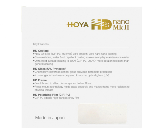 Hoya Hoya Filtro HD nano MkII CIR-PL 52mm