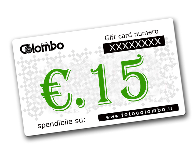  Giftcard 15 euro compresa