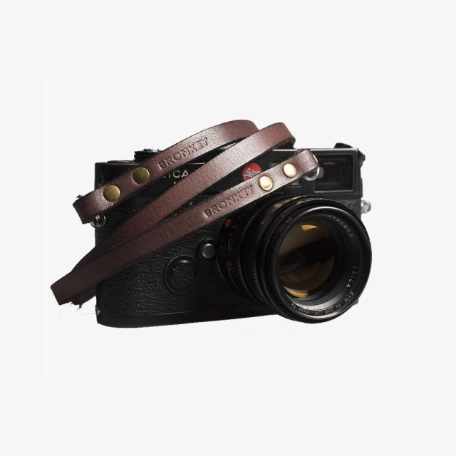 Bronkey Bronkey Berlin #102 - Brown Leather camera strap