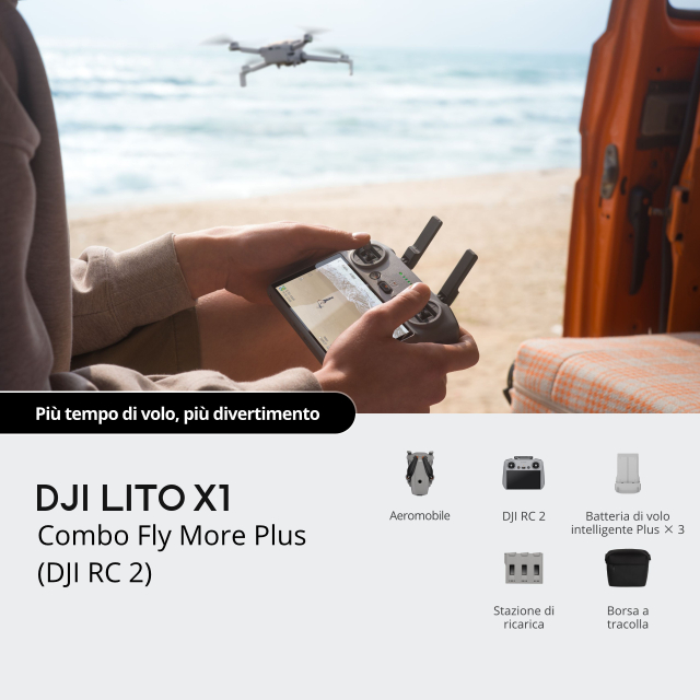 Dji Dji - Lito X1 Fly More Combo Plus (RC 2) - Garanzia Nital