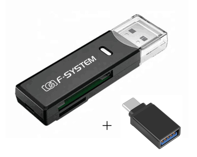 F-system F-system Lettore SD/MSD USB 3.0 + Adattatore da USB a Type-C