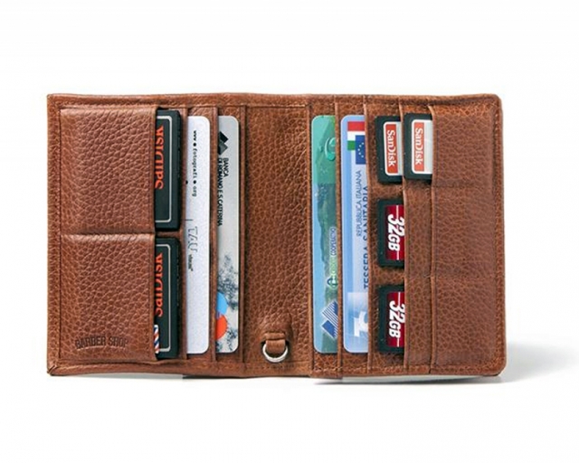 Barbershop Barber Shop - Fringe - Garained Brown Leather