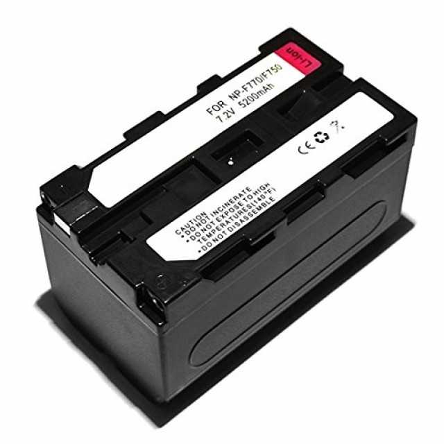 F-system F-System batteria compatibile Sony NP F770-5200 mAh