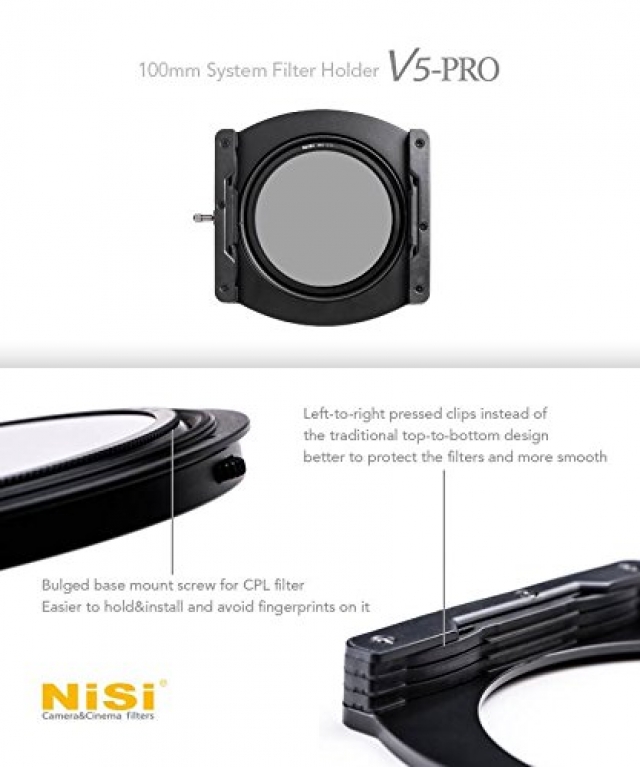 Nisi Nisi - Porta Filtri V5 PRO + Polarizzatore 82mm + adattatori 67mm 72mm 77mm 82mm