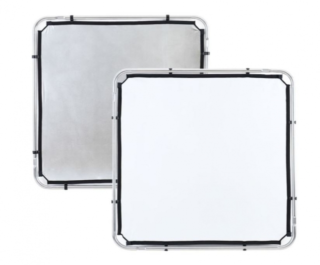 Lastolite Lastolite Tessuto per skylite fabric piccolo argento/bianco 1,1X1,1m