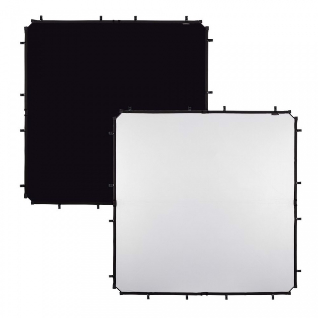Lastolite Tissu Lastolite SkyRapdid 1,5x1,5m noir et blanc