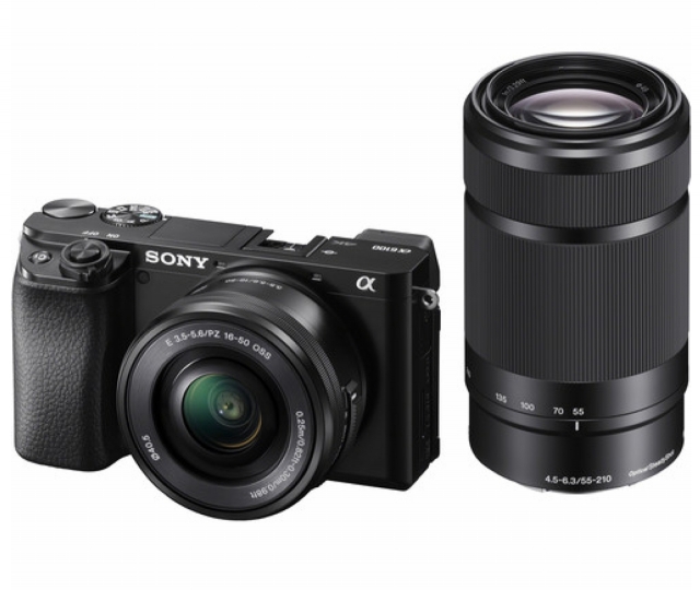 Sony Sony - A6100 + 16-50 F3.5-5.6 OSS II + 55-210 F4.5-5.3 OSS -Black