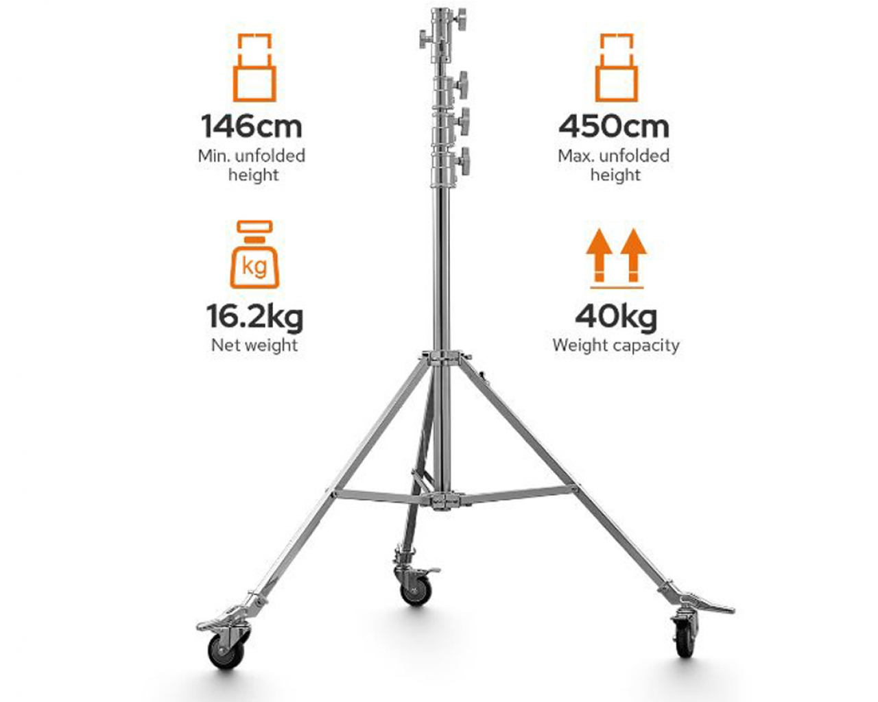 Godox Godox SA5045 Stativo Heavy Duty SteelL Roller Stand