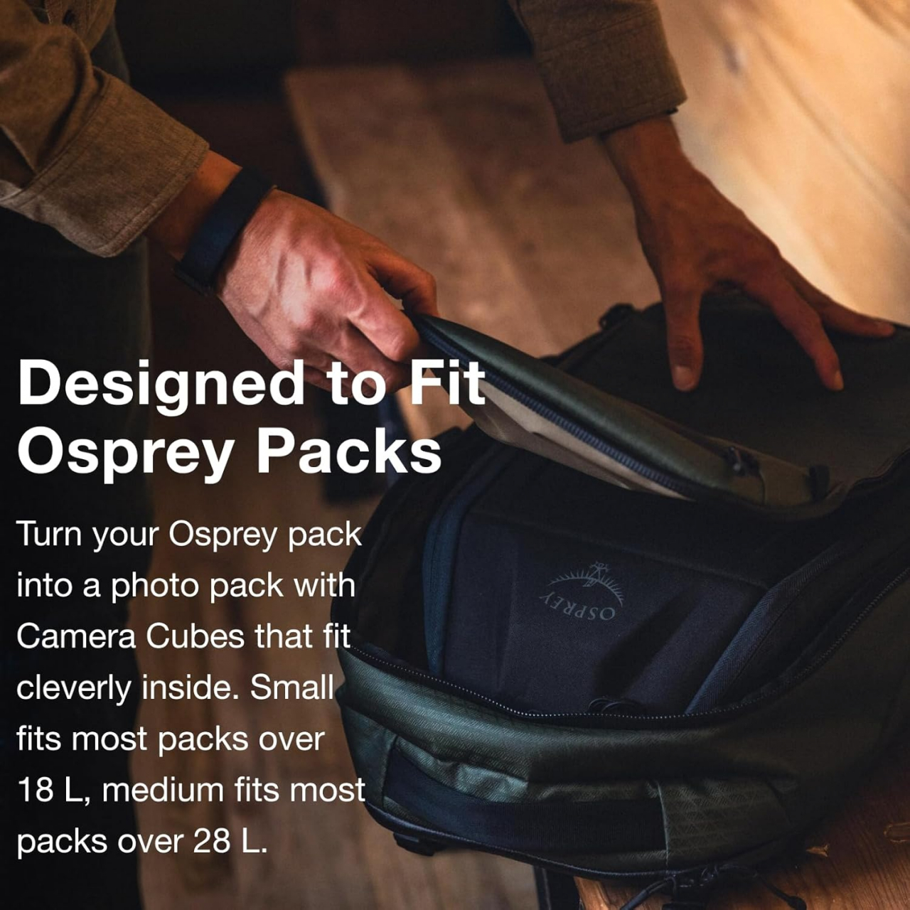Osprey Osprey Camera Cube Medium Charcoal Grey