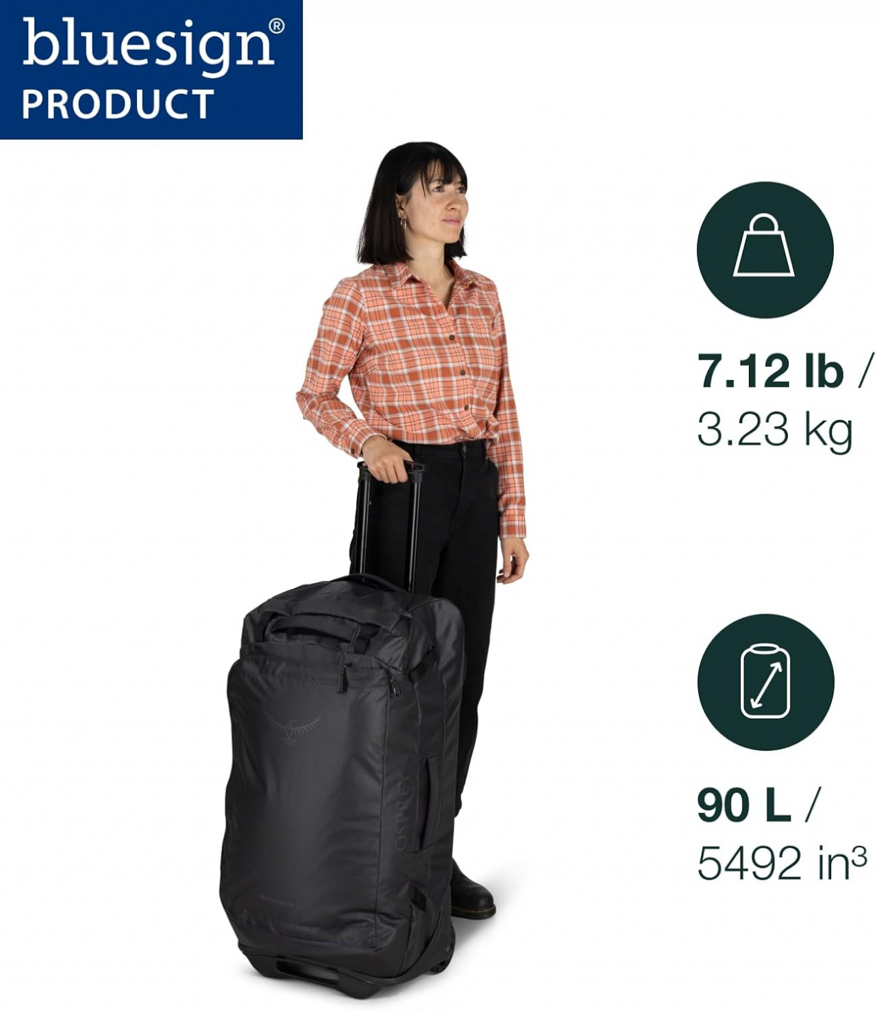 Osprey Osprey Transporter Wheeled Duffel 60 Blue Flame Os