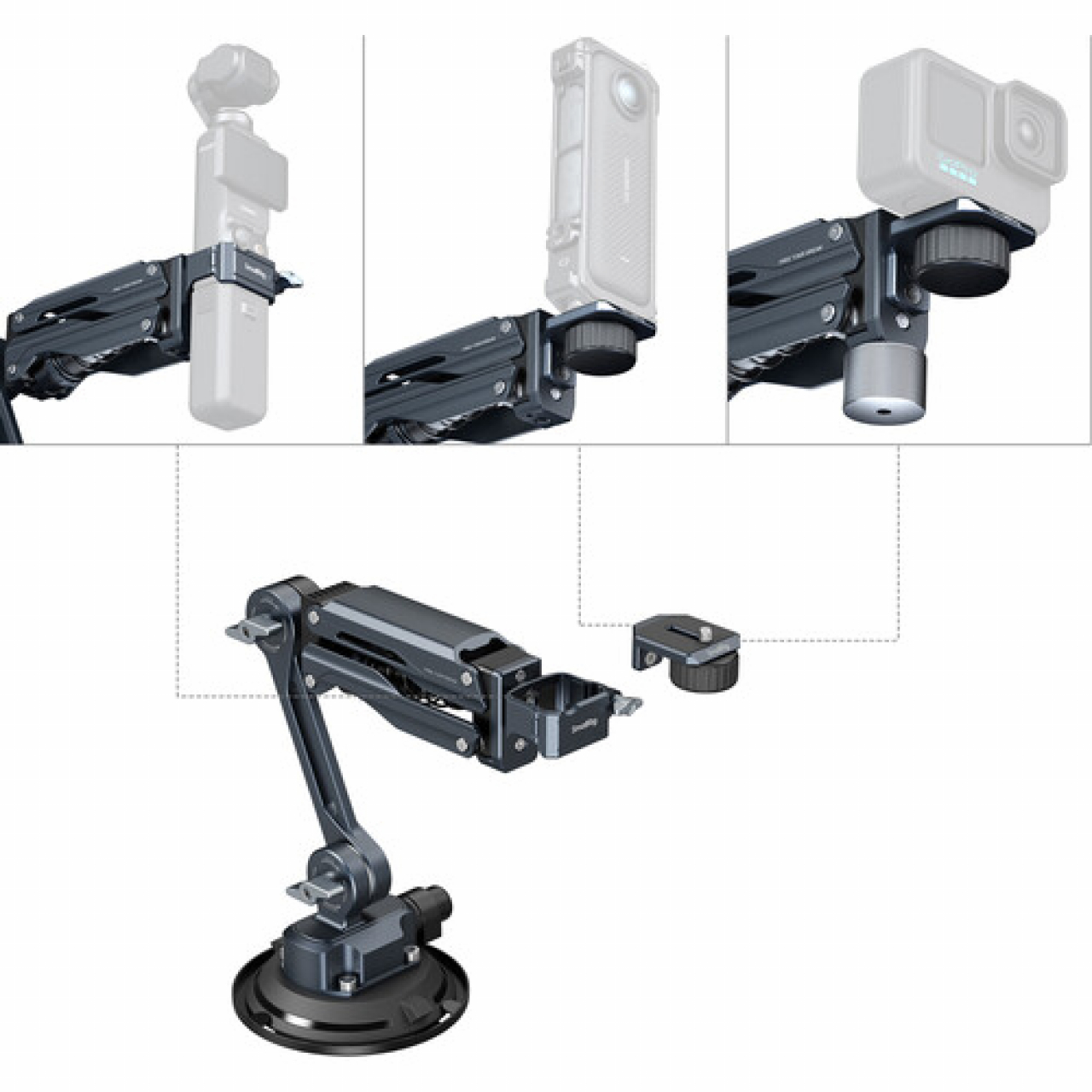 Smallrig SmallRig mini Shock Absorber Arm for DJI Osmo Pocket 3 / GoPro HERO13 / Insta360 X4 5123