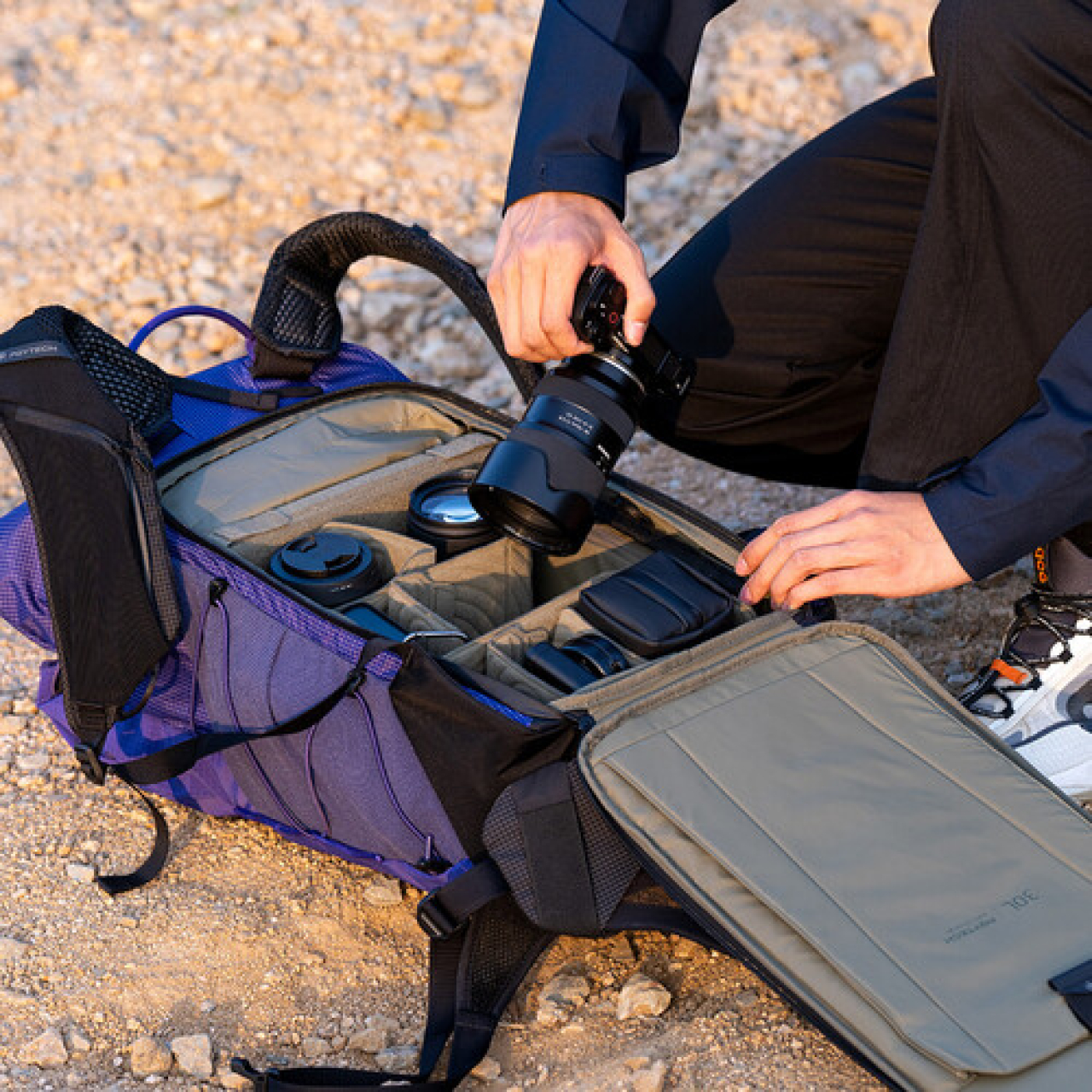 Pgytech Pgytech OnePro Ultralight Camera Backpack (Misty Green, 20L)