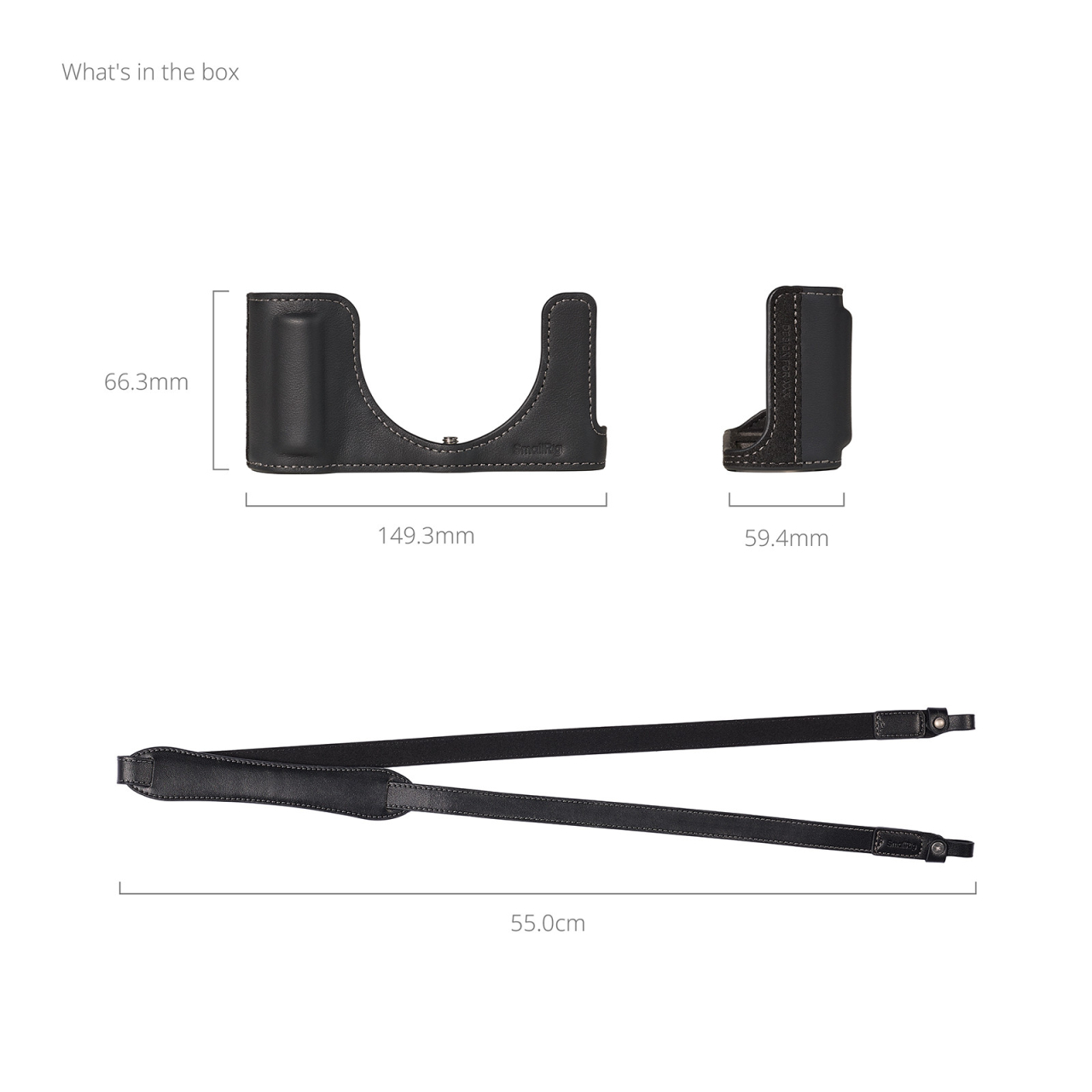 Smallrig SmallRig Leather Half Case Kit for Panasonic LUMIX L10(Black)6274