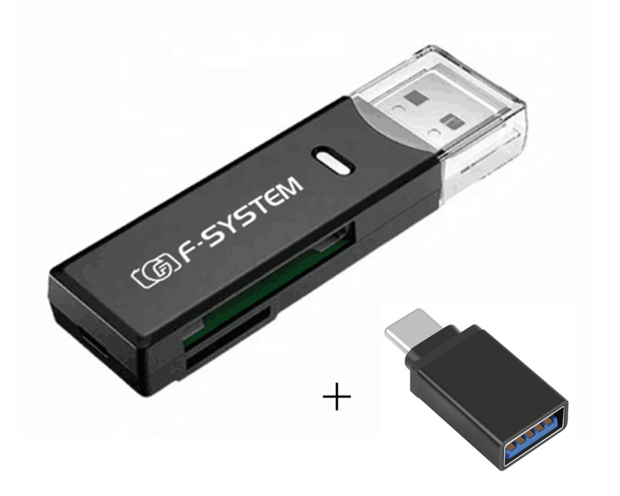 F-system F-system Lettore SD/MSD USB 3.0 + Adattatore da USB a Type-C