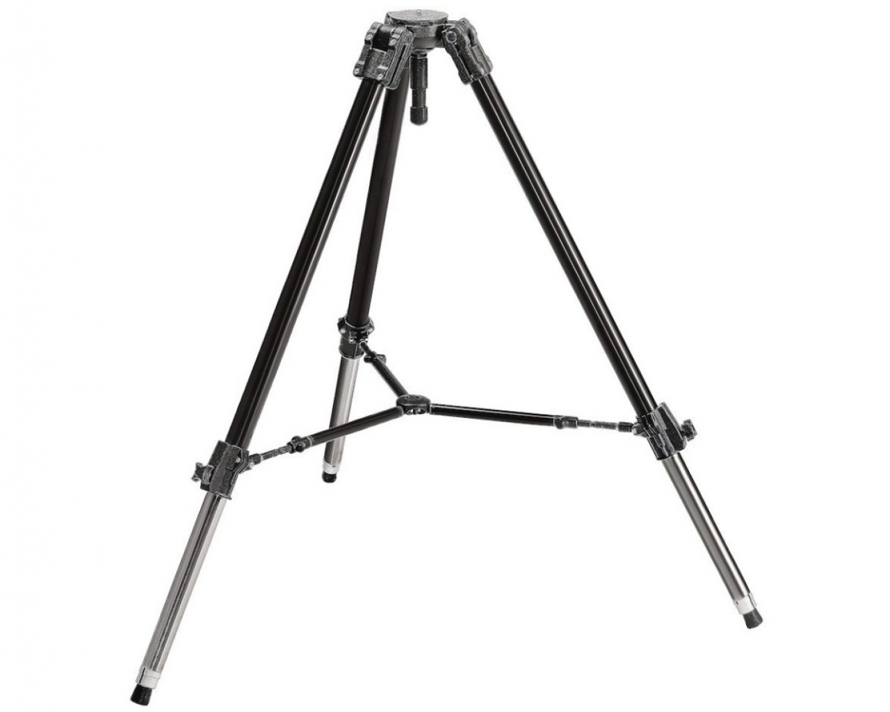 Manfrotto MANFROTTO 528XB Treppiede cine/video pesante nero, culla 100mm, stab.interm.