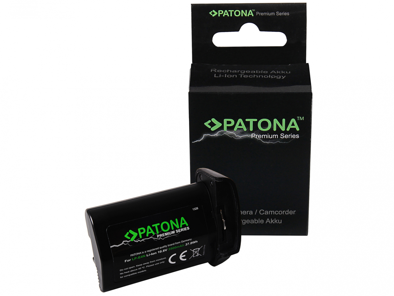 Patona PATONA Premium Canon LP-E4N EOS-1Ds Mark III EOS-1D Mark III EOS-1D Mark IV EOS-1D X R3 LG-cells