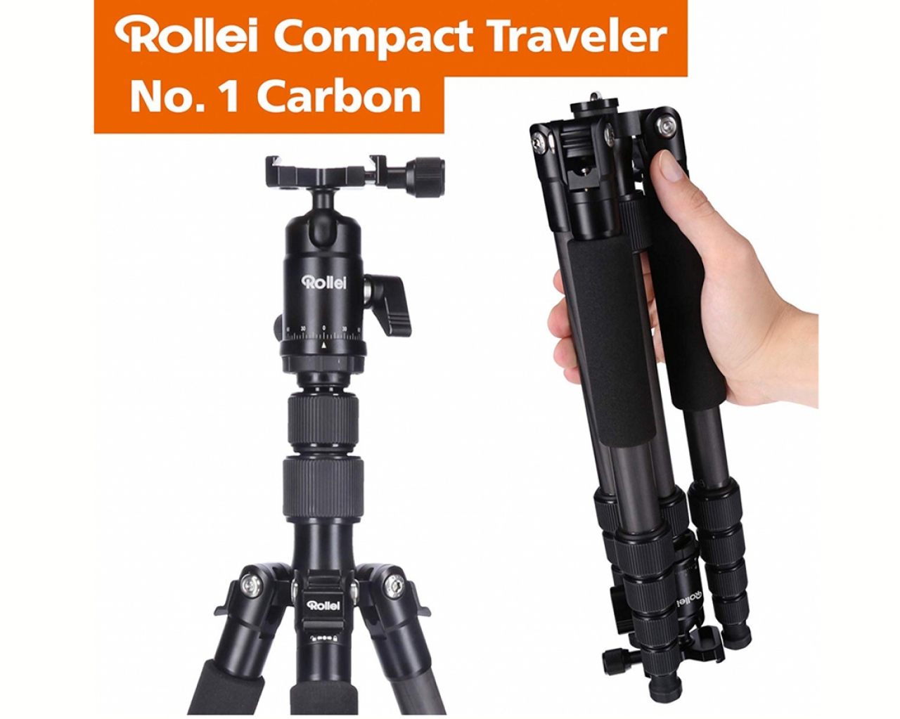 Rollei Rollei Compact Traveler No.1 Noir Carbone