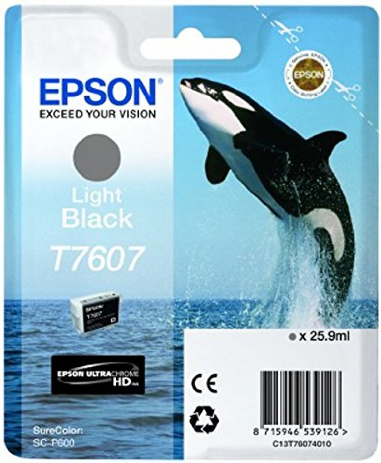 EPSON EPSON T7607 Light Black P600 Cartuccia