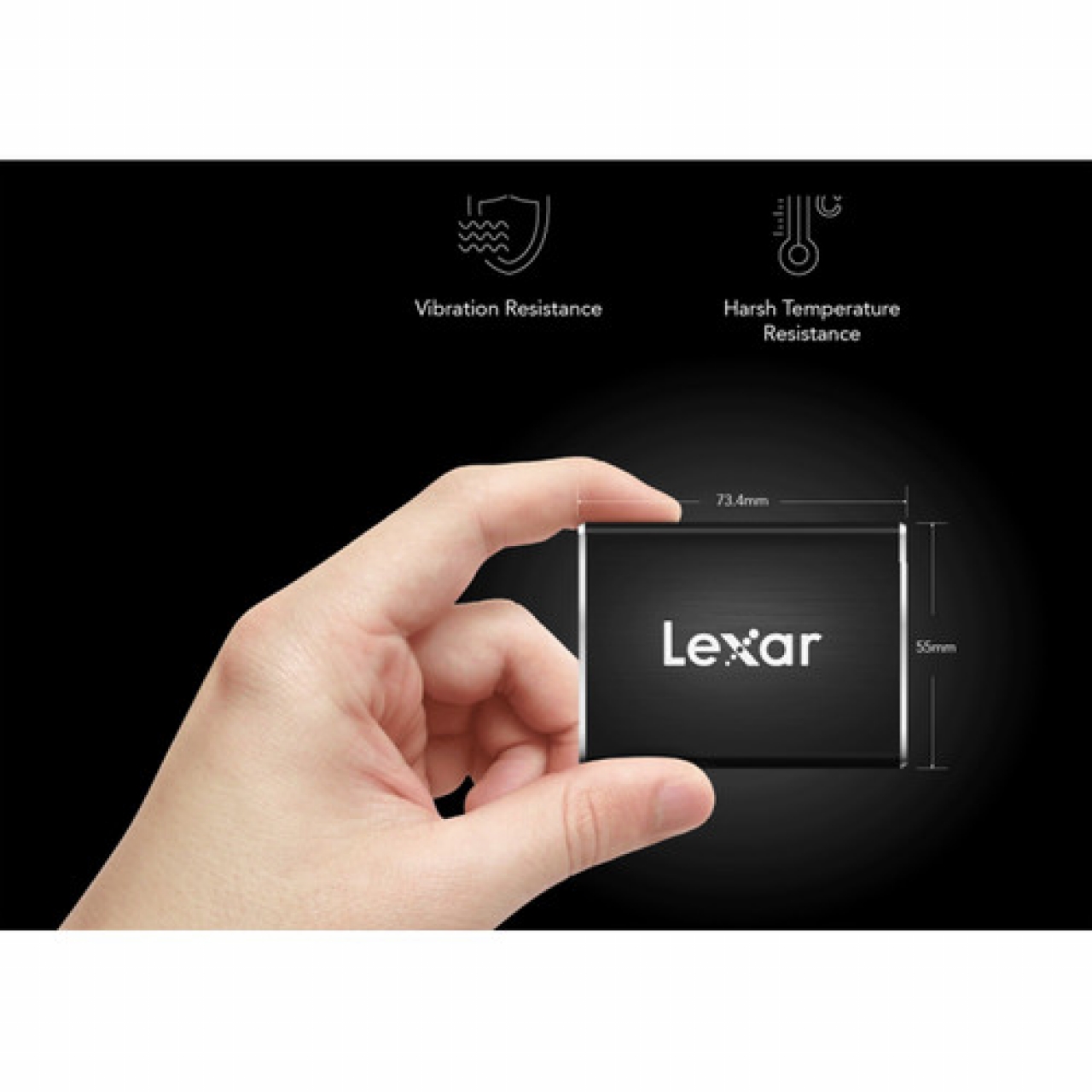 Lexar Port externe Lexar SSD SL100 Pro 500 Go - R 950 Mo/s - W 900 Mo/s
