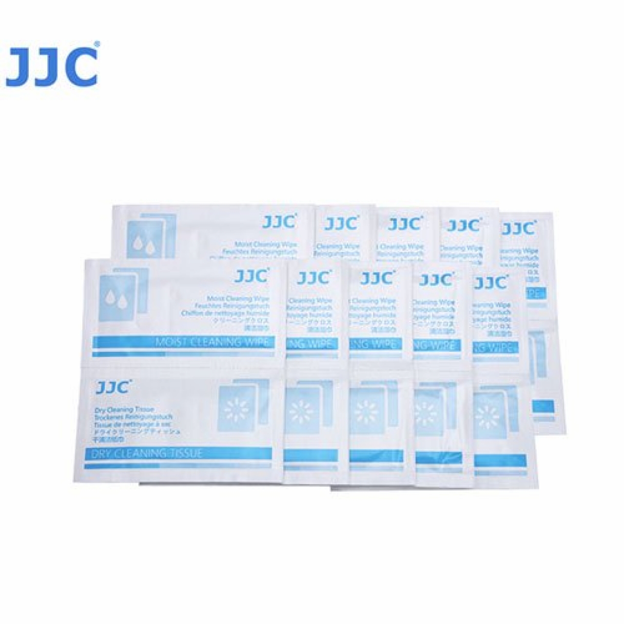 Jjc JJC - 10 coppie di Kit salviettine Umide/asciutte
