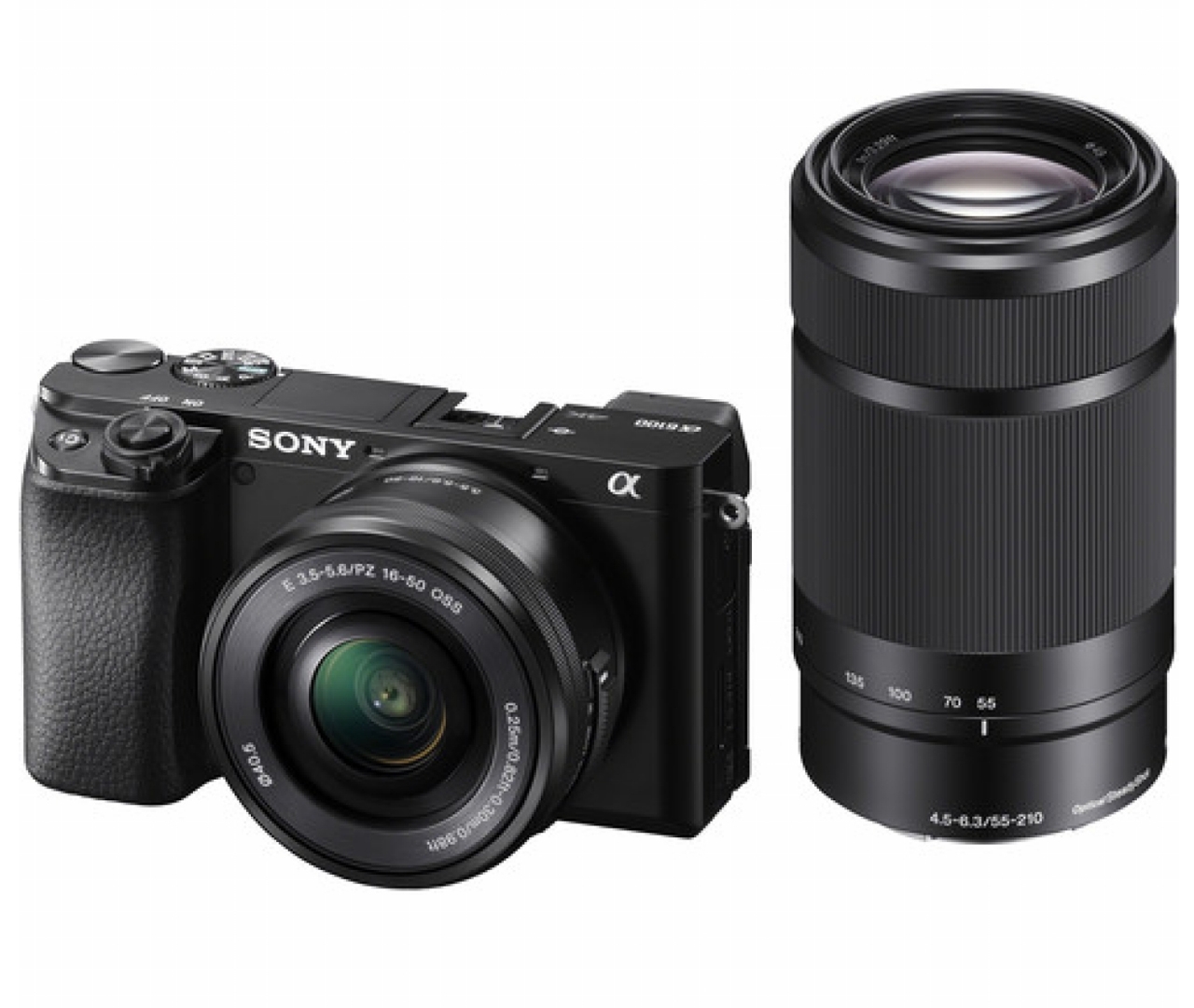Sony Sony - A6100 + 16-50 F3.5-5.6 OSS II + 55-210 F4.5-5.3 OSS -Black