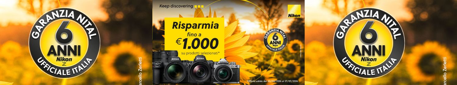 Nikon Yellow Summer Promo | 30 Aprile - 27 Luglio 2026